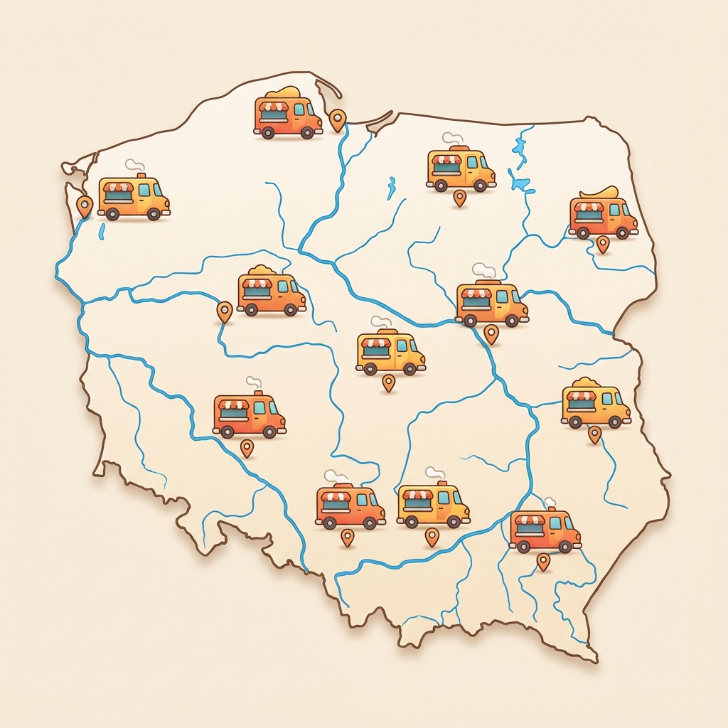 Mapa Food Trucków Gruby Joe